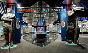 Statues of Cyclone Taylor and Ken Dryden