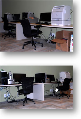 The D.K. Doc Seaman Hockey Resource Centre Digital Archive Centre is used to scan photos, negatives and slides.