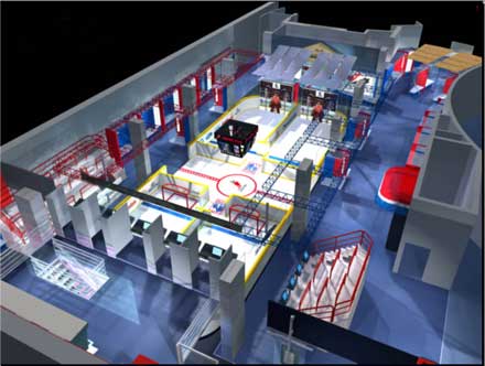 Hockey Hall of Fame North Concourse Perspective looking south