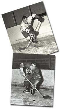 Ted Kennedy (above) and Maurice Richard
