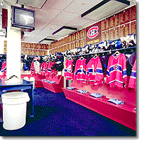 The Dressing Room Zone features an authentic recreation of the famous Montreal dressing room