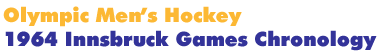 1964 Innsbruck Men's Hockey Games Chronology