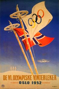 Olympic Winter Games 1952 Poster