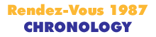 Rendez Vous 1987 Chronology