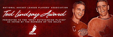 The Ted Lindsay Award is presented annually to the 'most outstanding player' in the NHL as voted by fellow members of the National Hockey League  Players' Association.