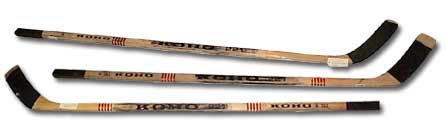 Three treasured sticks from Bill Barber's NHL career