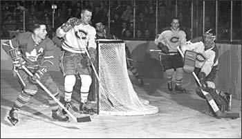 Doug Harvey utilized his skating speed and passing talent to make the Montreal Canadiens a high-scoring team