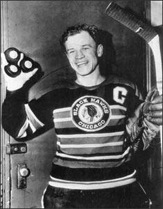 Mosienko scored 3 goals in 21 seconds setting a new record