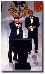 The Montreal Canadiens made Tretiak, shown with Guy Lafleur, their 9th pick in the 1983 Entry Draft