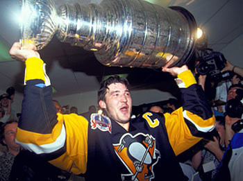The Penguins won back-to-back Stanley Cup championships in 1991 and 1992 led by captain, Mario Lemieux