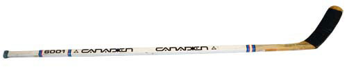 Stick used by Glenn Anderson of the Edmonton Oilers to score his 50th goal of the seaon <br>on March 21, 1984.