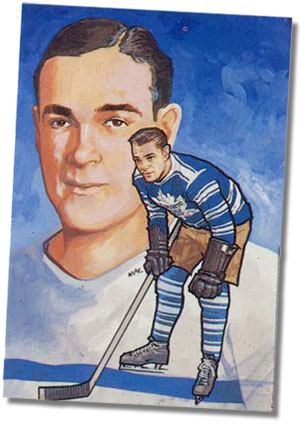 1987 Hockey Hall of Fame postcard of Charlie Conacher.