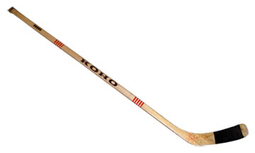 Stick used by Valeri Kharlamov throughout his playing career with CSKA Moscow