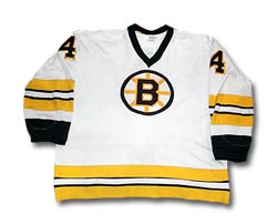 Boston Bruins sweater worn by Bobby Orr circa 1973