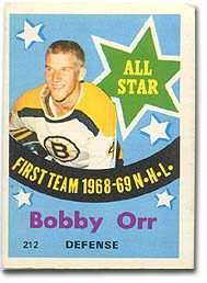 Bobby Orr All-Star hockey card
