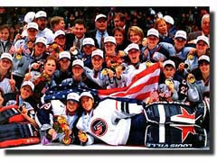 USA Winners of the Women's Hockey 1998 Olympic Gold medal