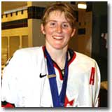 Hayley Wickenheiser ranks first all-time in Olympic and World Championships scoring.