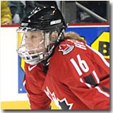 Jayna Hefford was Canada's leading scorer at the 99' and 00' Worlds