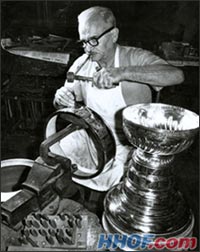 Carl Peterson was the first to officially engrave the Stanley Cup