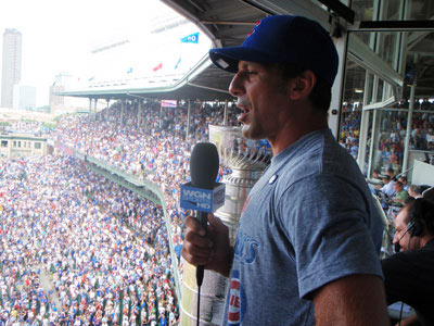 Chris Chelios singing 'Take Me Out to the Ball Game'