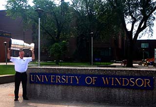 Joel Quenneville and the Stanley Cup stopped by the University of Windsor