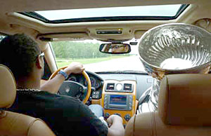 Dustin Byfuglien brought the Stanley Cup for a ride in his Maserati