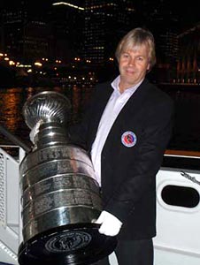 Cup Keeper Howie Borrow and Dave Bolland