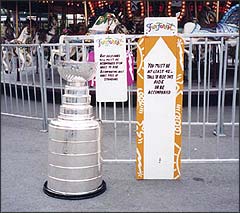 The Stanley Cup hopes it has grown enough over the past year to ride the merry-go-round.