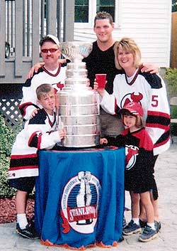 Colin and Amy White hosted a Stanley Cup party for family and friends at their new home in New Glasgow.