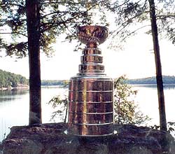 The patina of the Stanley Cup glistened in the sun of a Lake Catchacoma morning.