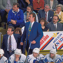 Burns joined the Toronto Maple Leafs in 1993 and led the club on their longest post-season run since 1967.