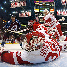 Dominik Hasek Jersey Retirement Ceremony 