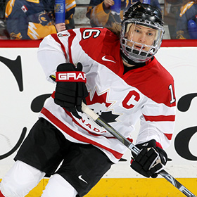 Jayna Hefford collected seven gold medals at the IIHF World Women’s Championship as well as five silver medals. (Andre Ringuette/HHOF-IIHF Images)