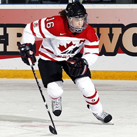 At the 2002 Olympics, Hefford scored the winning goal in the deciding gold medal game. (Richard Wolowicz/HHOF-IIHF Images)