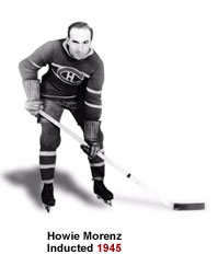 Howie Morenz, Inducted 1945