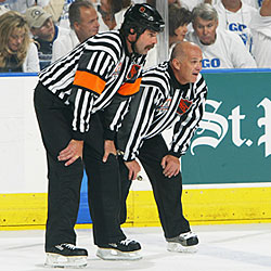 McCreary officiated 1,700 regular season NHL games and 282 NHL playoff games.