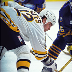 Oates led the NHL in assists on three occasions.