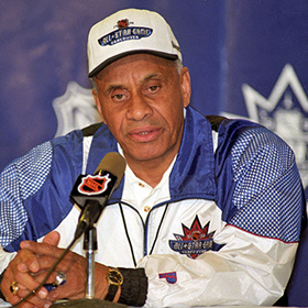 On January 18, 1958, O’Ree became the first player of colour to play in the NHL. (Chris Relke/Hockey Hall of Fame)