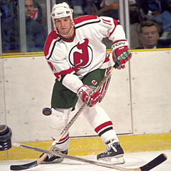 Shanahan began his NHL career with the New Jersey Devils.