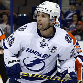 St. Louis was awarded the Art Ross Trophy as the NHL’s leading scorer on two occasions and in 2004 he received the Hart Memorial Trophy as league MVP. (Perry Nelson/Hockey Hall of Fame)