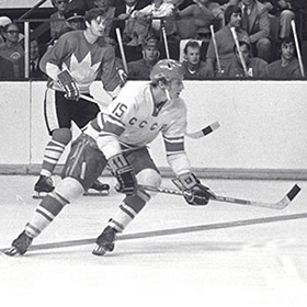 Yakushev was named the Soviet’s Game MVP in four of the eight Summit Series games. (Bob Shaver/Hockey Hall of Fame)