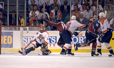 1996 Stanley Cup-winning goal by Colorado Avalanche defenseman Uwe Krupp.