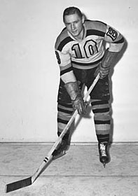 Fern Flaman helped anchor the Boston Bruins defense for over three seasons before being acquired by the Toronto Maple Leafs during the 1950-51 season.