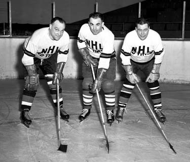 The Kid Line - Charlie Conacher, Joe Primeau, and Busher Jackson.