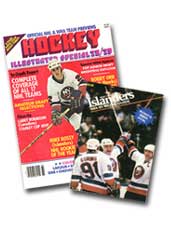 New York Islander periodicals spotlighting Mike Bossy.