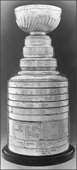 The Capitals invented the Cup stand. The tradition bent the bowl of the Stanley  Cup.