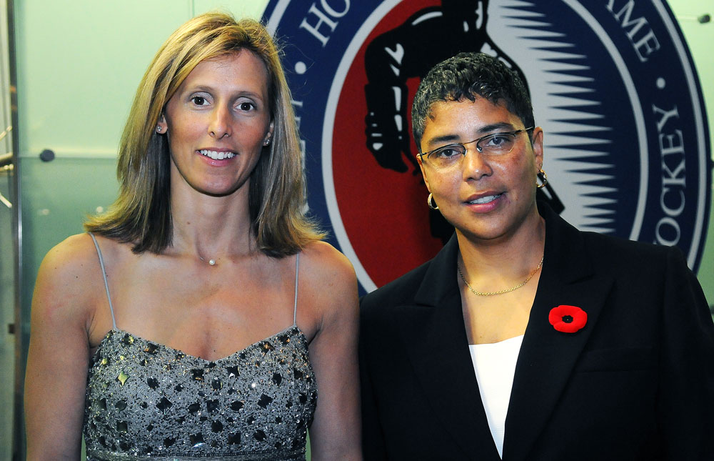 In a milestone 2010 ceremony, Cammi Granato and Angela James were the first two women inducted into the Hockey Hall of Fame.