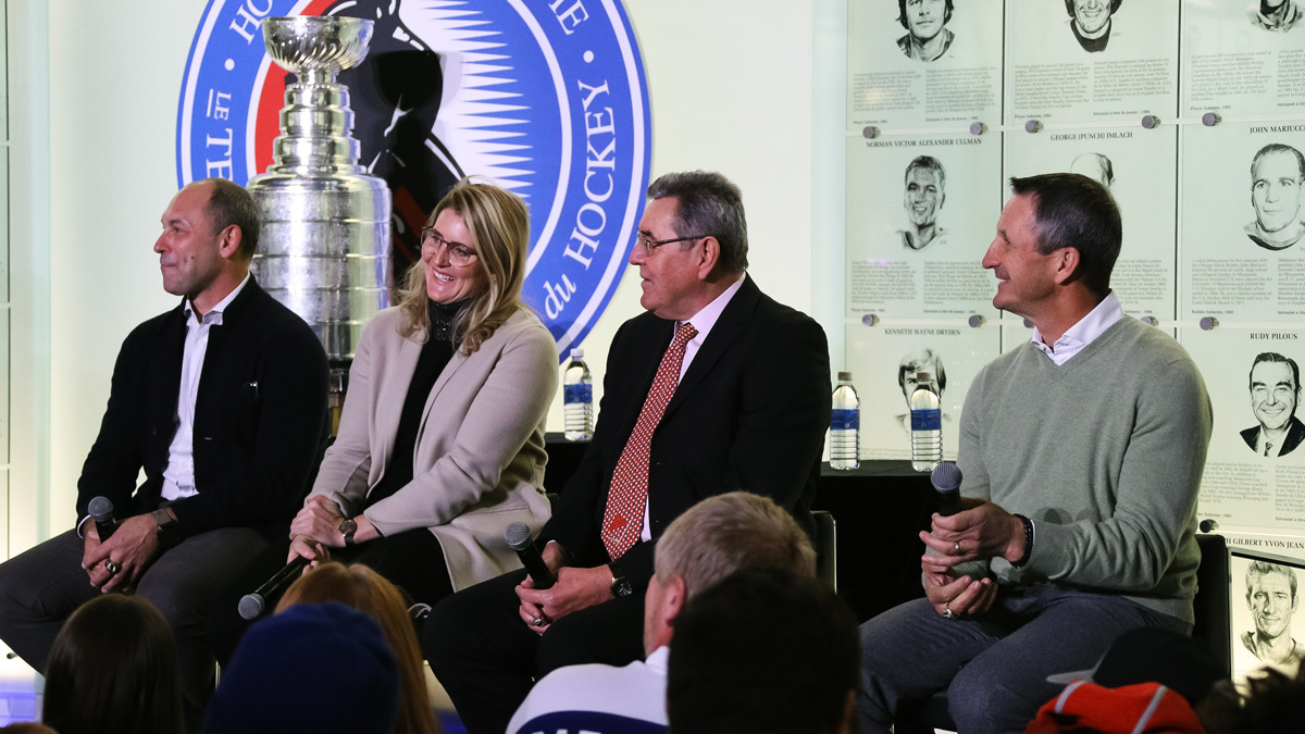 The Class of 2019 share a laugh at the 2019 Scotiabank Inductee Fan Forum.